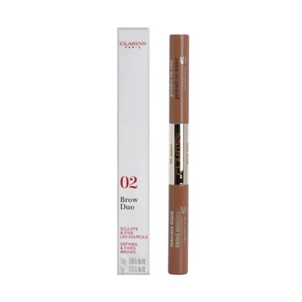 Clarins Brow Duo 02 Auburn Defines & Fixes Brows