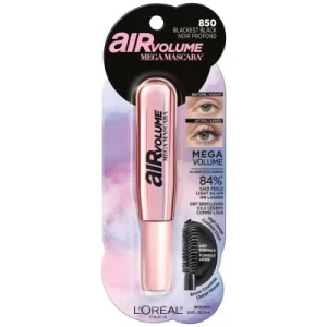 Loreal Air Volume Mega Mascara Blackest Black X 3