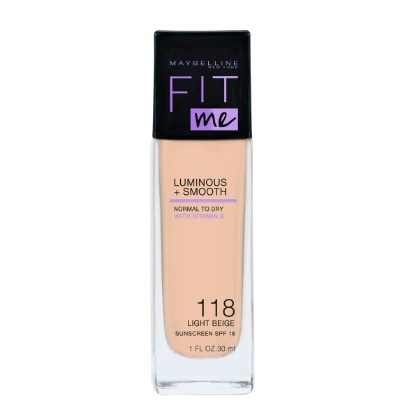 Maybelline Fit Me Foundation 118 Light Beige Maybelline Fit Me Foundation 118 Light Beige 30ml X 3 - Image 1