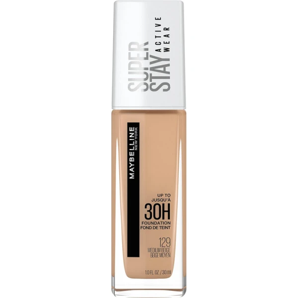 Maybelline SuperStay 30H Foundation 129 Medium Beige X 3 Maybelline SuperStay 30H Foundation 129 Medium Beige X 3