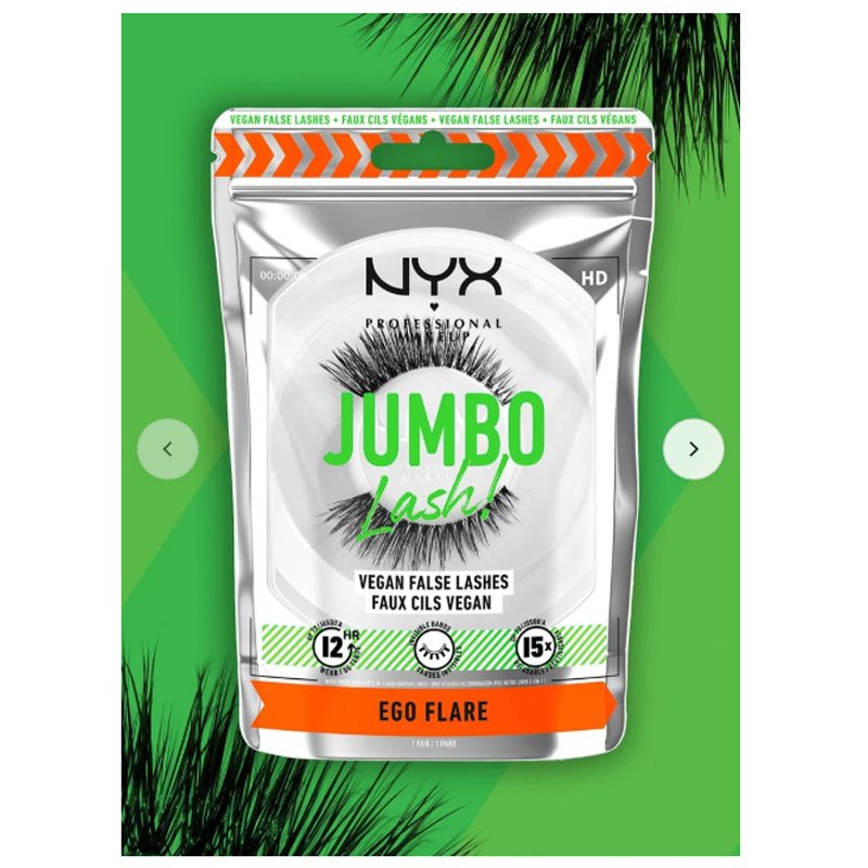 NYX Jumbo Lash! Vegan False Lashes Ego Flare X 3 NYX Jumbo Lash! Vegan False Lashes Ego Flare X 3