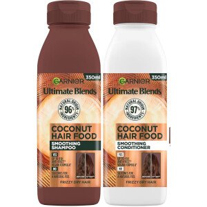 Garnier Ultimate Blends Hair Food Coconut 3X Shampoo + 3X Conditioner Dry Hair 350ml