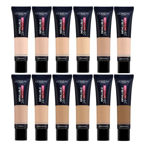 Loreal Infallible 24H Matte Cover Mattifying Foundation Loreal Infallible 24Hr Matte Cover Foundation Assorted X 24 - Image 1