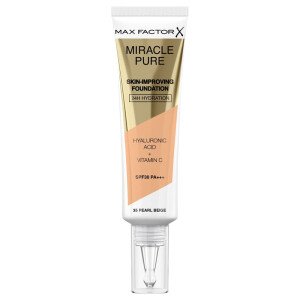 Max Factor Miracle Pure Foundation 35 Pearl Beige X 3