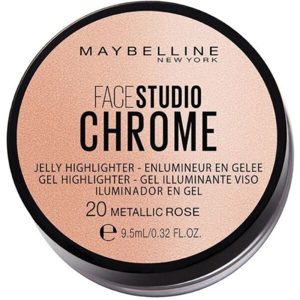 Maybelline Face Studio Chrome Jelly Highlighter 20 Metallic Rose X 3 Maybelline Face Studio Chrome Jelly Highlighter 20 Metallic Rose X 3