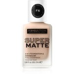 Relove by Revolution Supermatte Foundation F6 X 6