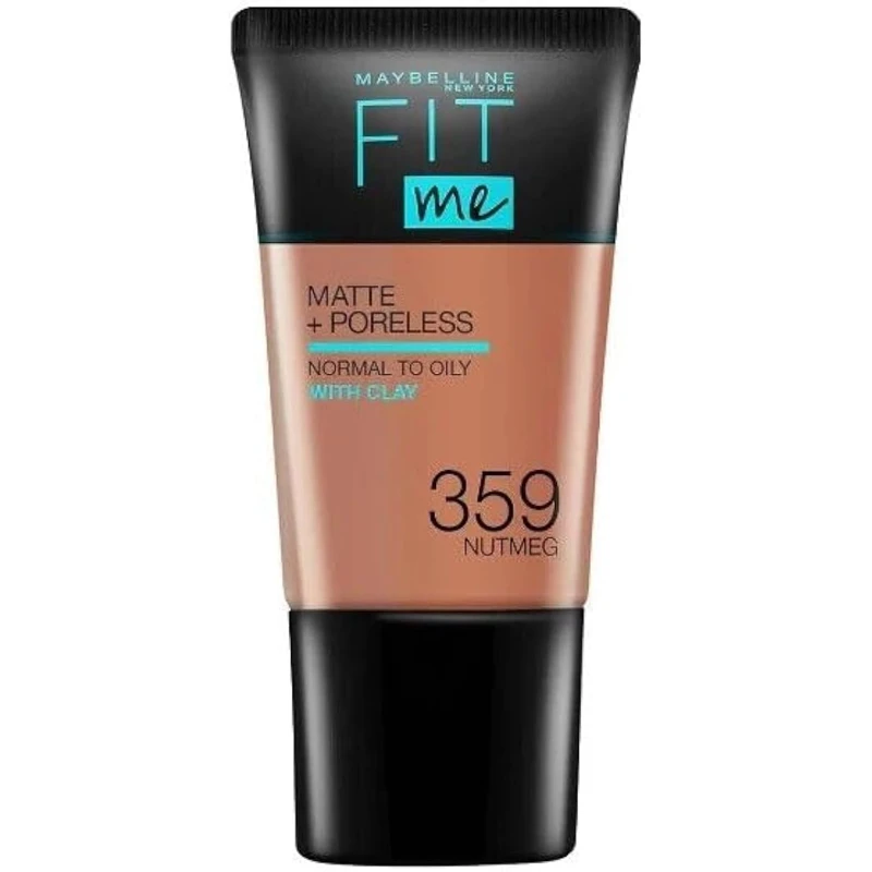 Maybelline Fit Me Matte & Poreless Foundation 359 Nutmeg X 3 Maybelline Fit Me Matte & Poreless Foundation 359 Nutmeg X 3