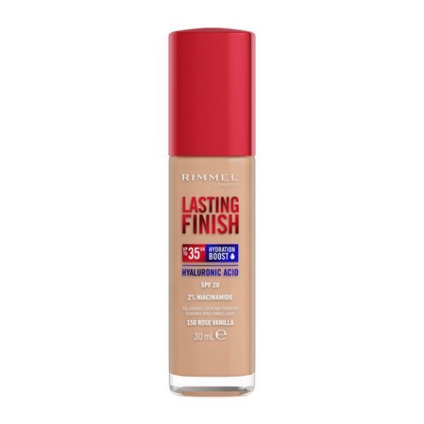 Rimmel Lasting Finish 35Hr Foundation 150 Rose Vanilla Rimmel Lasting Finish 35Hr Foundation 150 Rose Vanilla X 3 - Image 1