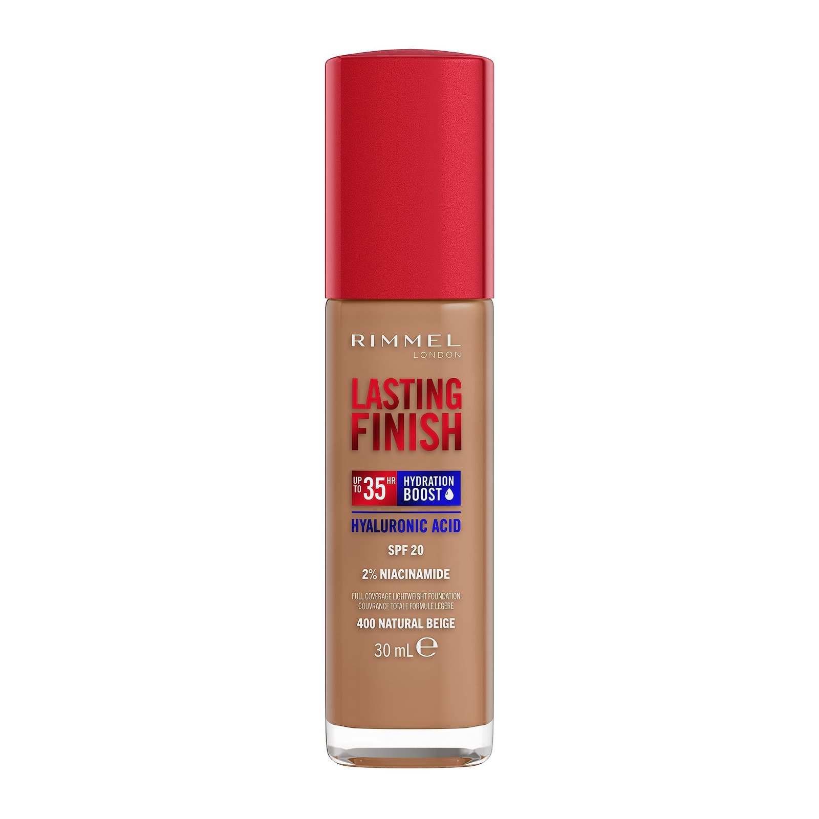 Rimmel Lasting Finish 35Hr Foundation 400 Natural Beige Rimmel Lasting Finish 35Hr Foundation 400 Natural Beige X 3 - Image 1