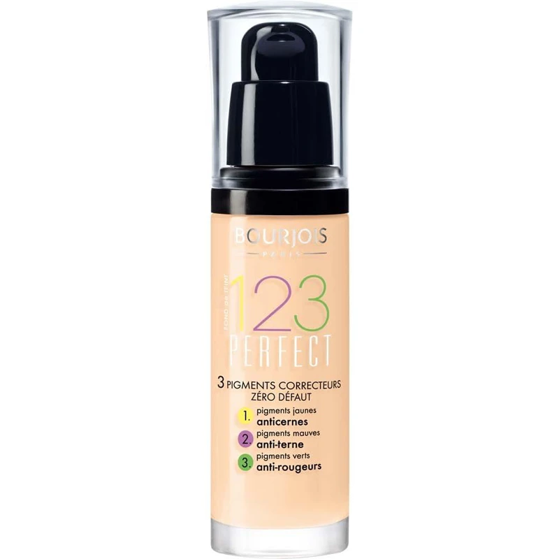 Bourjois 123 Perfect Foundation 51 Light Vanilla X 3 Bourjois 123 Perfect Foundation 51 Light Vanilla X 3