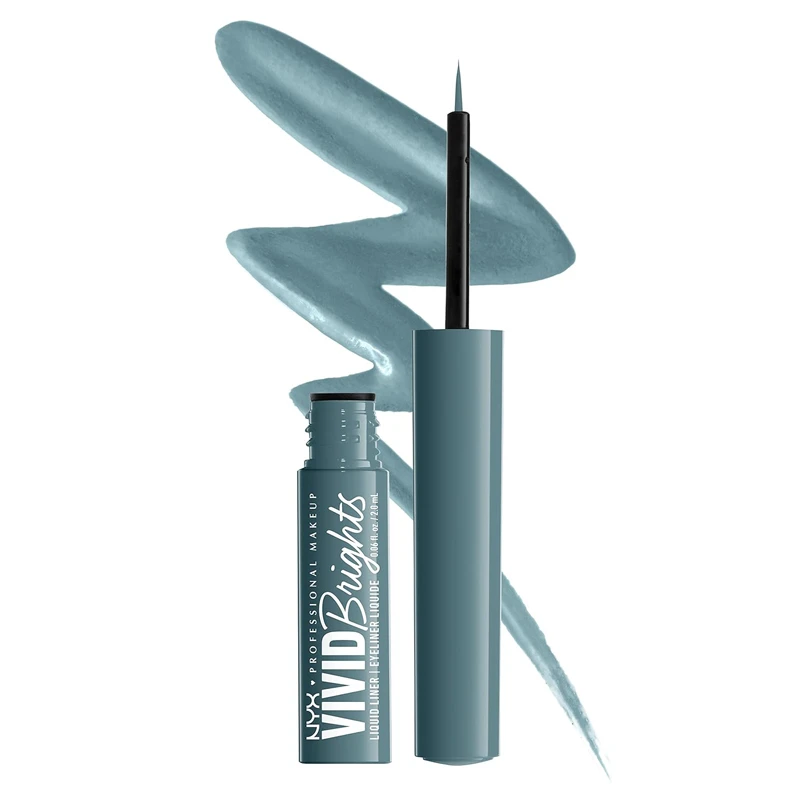 NYX Vivid Brights Liquid Liner Cyan Simp X 3 NYX Vivid Brights Liquid Liner Cyan Simp X 3