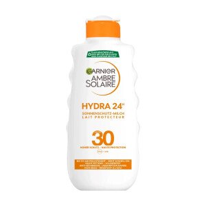 Garnier Ambre Solaire Hydra 24H Sunscreen Milk SPF30 200ml (4387) X 6