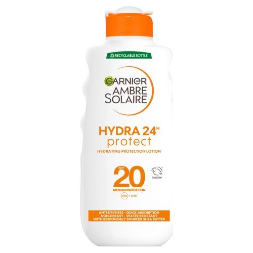 Garnier Ambre Solaire Hydra 24h Protect Lotion SPF20 200ml Garnier Ambre Solaire Hydra 24h Protect Lotion SPF20 200ml X 6 - Image 1