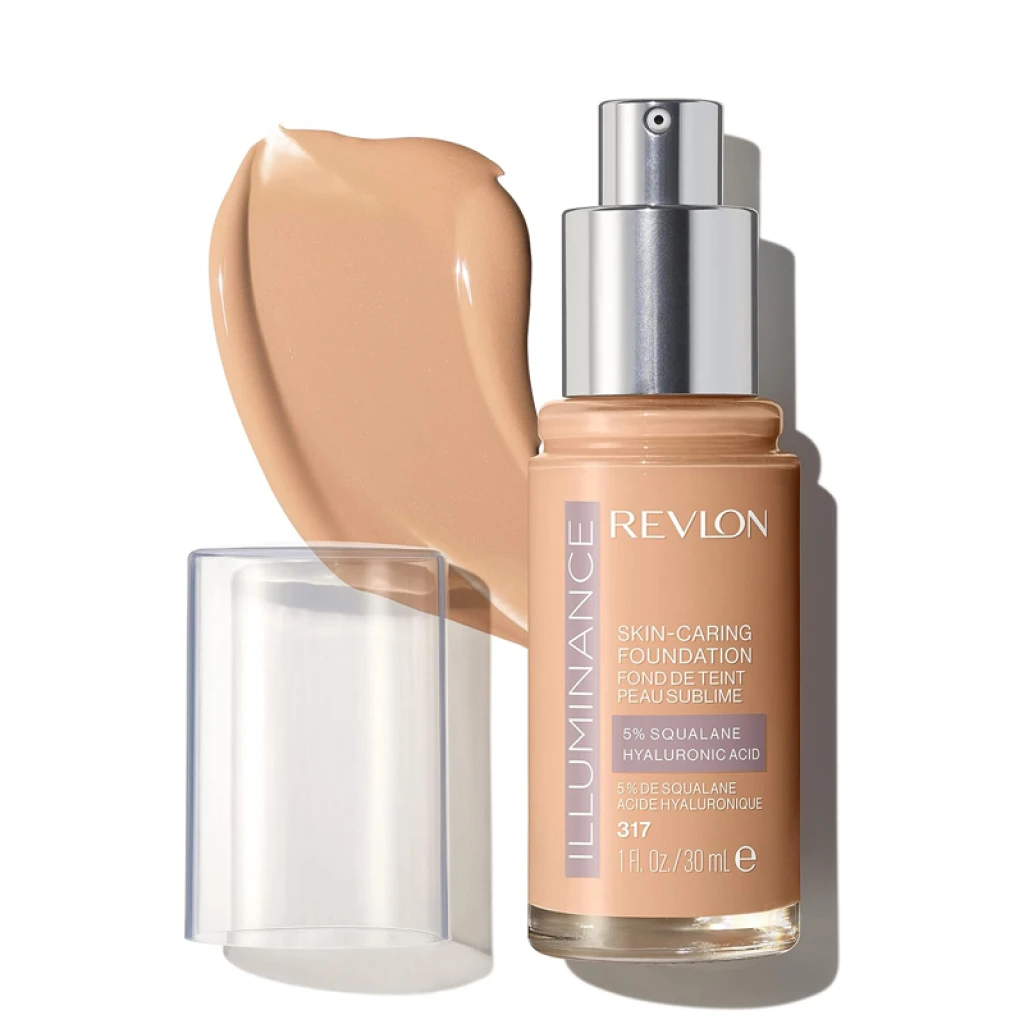 evlon Illuminance Skin-Caring Liquid Foundation 317 Tan Sand X 6