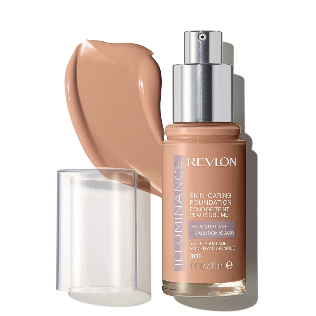 evlon Illuminance Skin-Caring Liquid Foundation 401 Light Coffee X 6